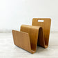 オフィー offi マガジンラック Mag Stand マガジンスタンド USA 取手付き プライウッド Eric Pfeiffer MoMA ミッドセンチュリー 廃番 ●