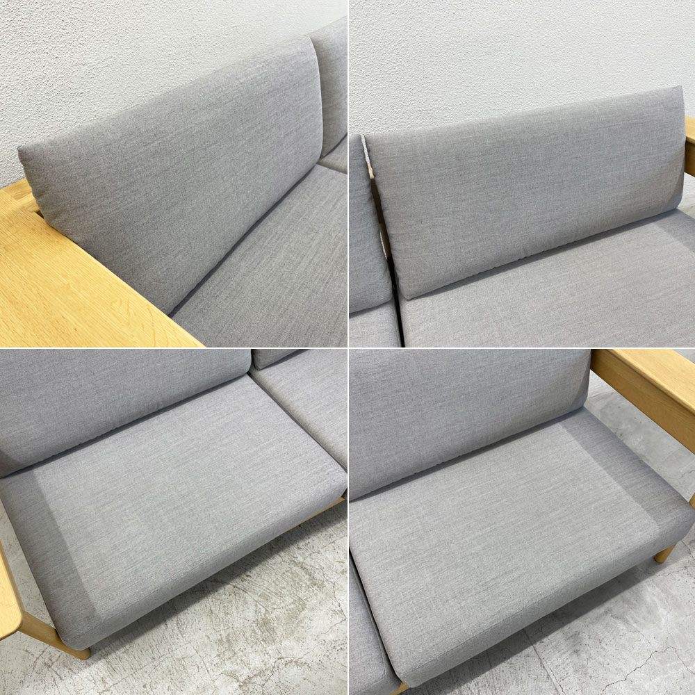 カリモクケース KARIMOKU CASE 3シーターソファ N-S01 オーク材 Norm Architects 3人掛け ナチュラル 定価453,200円～ 〓