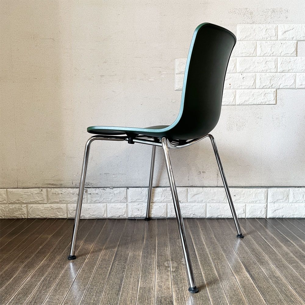 ヴィトラ vitra ハルチューブ HAL Tube サイドチェア ダイニングチェア グリーン スタッキング ジャスパー・モリソン 定価￥39,600- A ◎