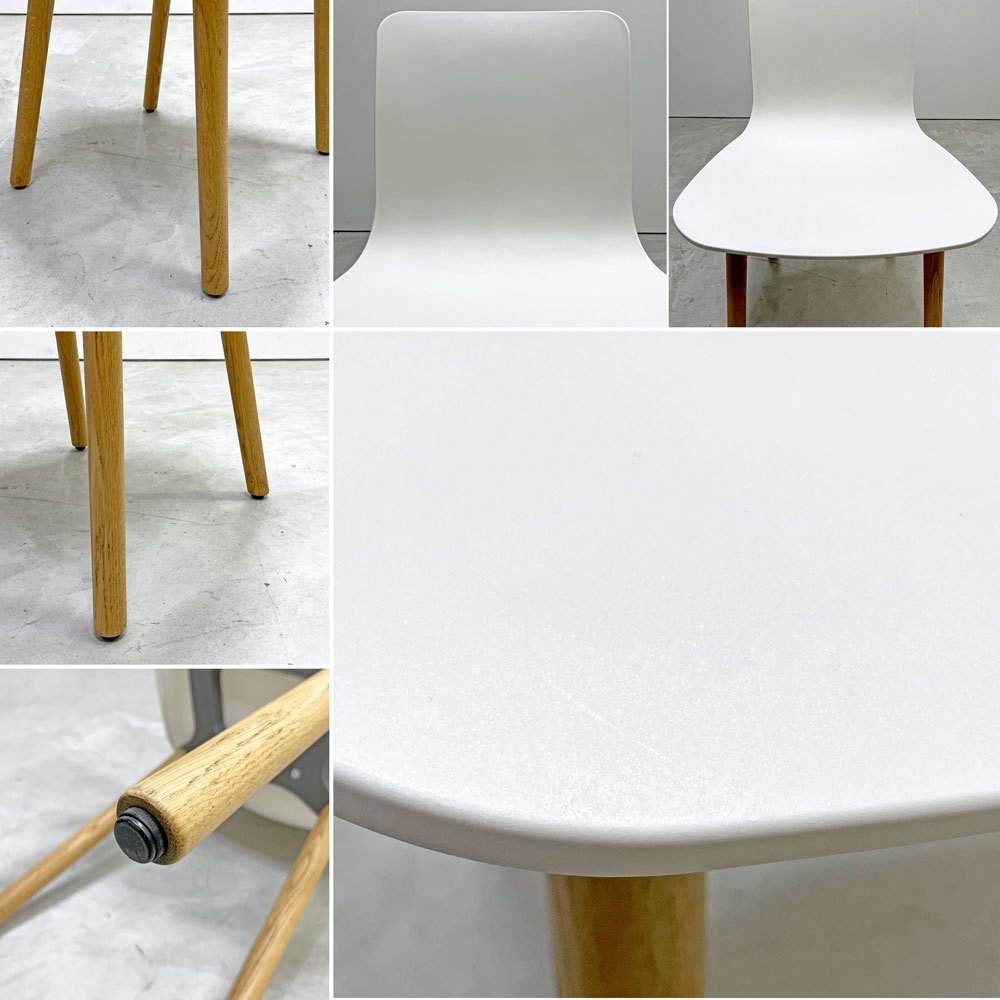 ヴィトラ vitra ハルウッド HAL WOOD サイドチェア ダイニングチェア ホワイト ナチュラルオーク ジャスパー・モリソン 定価￥78,100- A ●