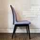 カワジュン KAWAJUN ドリディナチェア DORIDINA CHAIR ダークブラウンフレーム ファブリック パープル 定価￥63,100-以上 A ◎