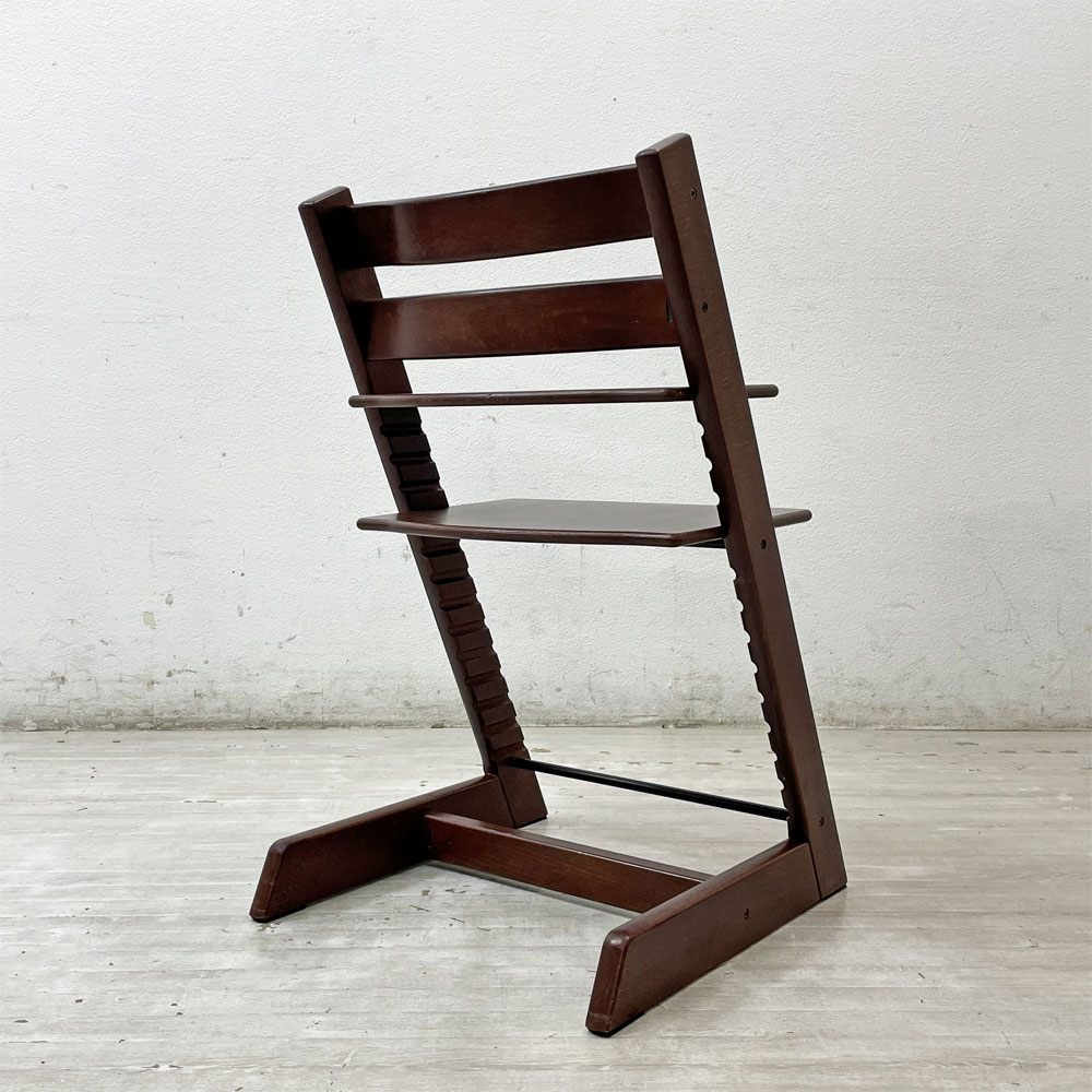 ストッケ STOKKE トリップトラップ TRIPP TRAPP ベビーチェア キッズチェア S/N4～ ブラウン ノルウェー 北欧家具 ●