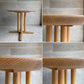 ナガノインテリア NAGANO INTERIOR リアル REAL オーダーテーブル DT625 ダイニングテーブル Φ80 オーク無垢材 定価137,500円 ♪