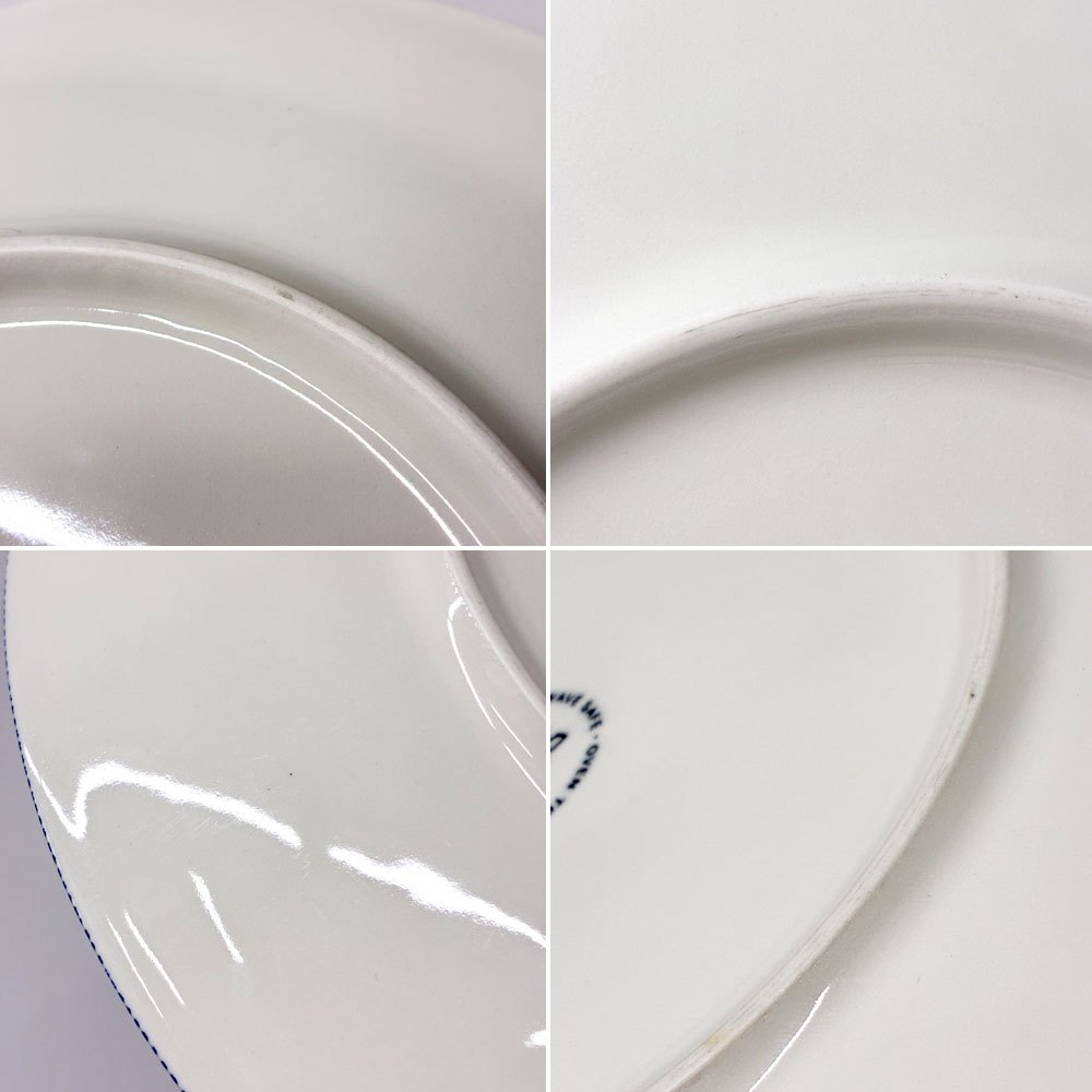 アラビア ARABIA 24h アベック Avec プレート 26cm ブルー 旧ロゴ ビンテージ 北欧食器 B ◎