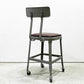 リオン LYON ファクトリー チェア FACTORY CHAIR グレー バックレスト クッション PVCレザー キャスター パシフィックファニチャーサービス P.F.S取扱 廃番 ●