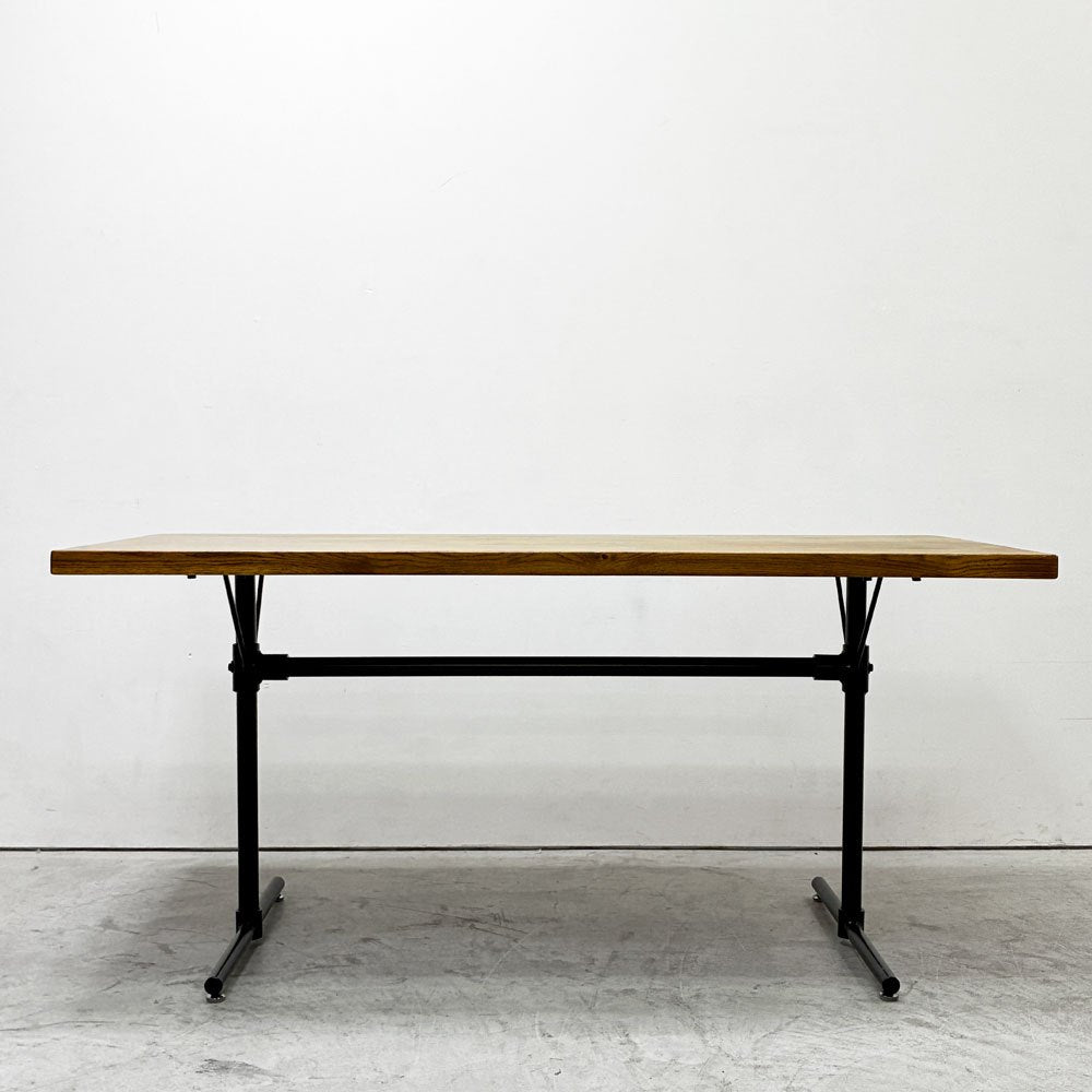 クラッシュゲート CRASH GATE ノットアンティークス Knot antiques サング SANG LDテーブル W140cm オーク材 アジャスター付 インダストリアルデザイン ●