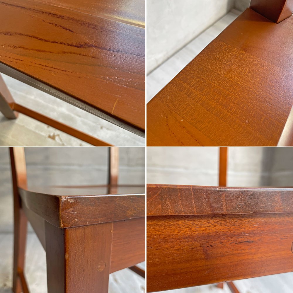 スキャンティーク SCANTEAK ダイニングチェア GMGK481 サイドチェア チーク無垢材 板座 ♪