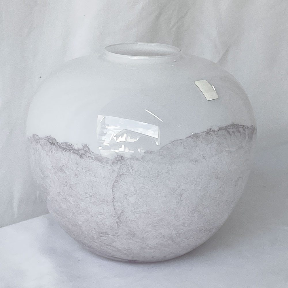ホルムガード Holmegaard サクラ SAKURA ガラス フラワーベース 花瓶 1980年代 H17cm ミカエル・バング Michael Bang ビンテージ デンマーク 北欧 ◇