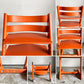ストッケ STOKKE トリップトラップ TRIPP TRAPP ベビーチェア キッズチェア S/N無し オレンジ ノルウェー 北欧家具 ■