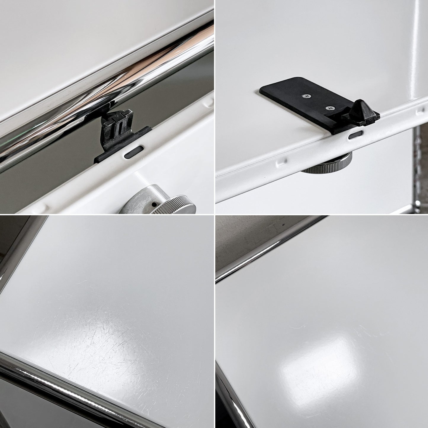 ユーエスエムハラー USMハラー USM Haller モジュラーファニチャー TVボード 1列2段 ドロップダウン x1 ドロワー x1 ピュアホワイト スイス ■