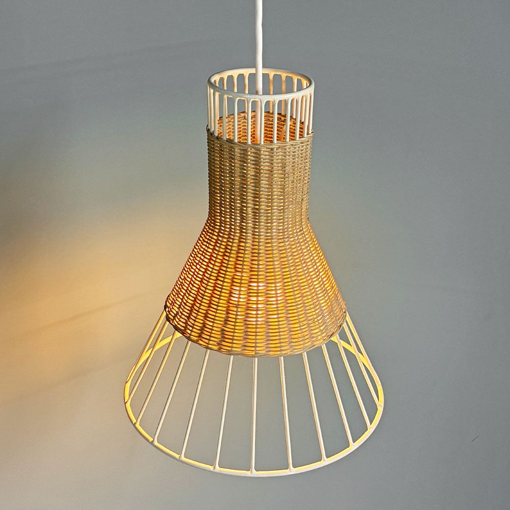 イデー IDEE リリウム ランプ S LILIUM LAMP S  ペンダントライト ラタン ナチュラルテイスト 定価￥29,900- ◎