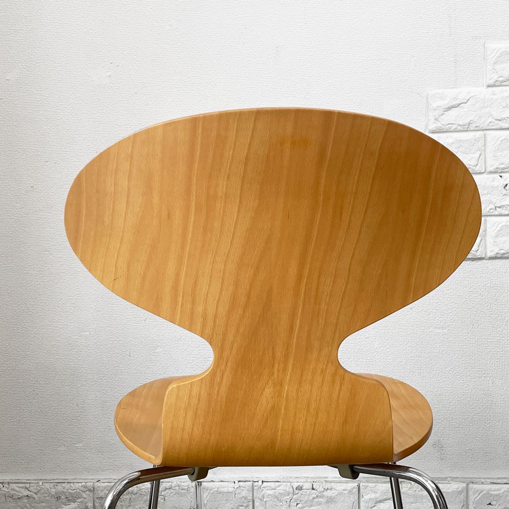 フリッツハンセン Fritz Hansen 3101 アリンコチェア アントチェア 4本脚 ナチュラルビーチ ラッカー仕上げ フェルトグライズ アルネ・ヤコブセン D ◎