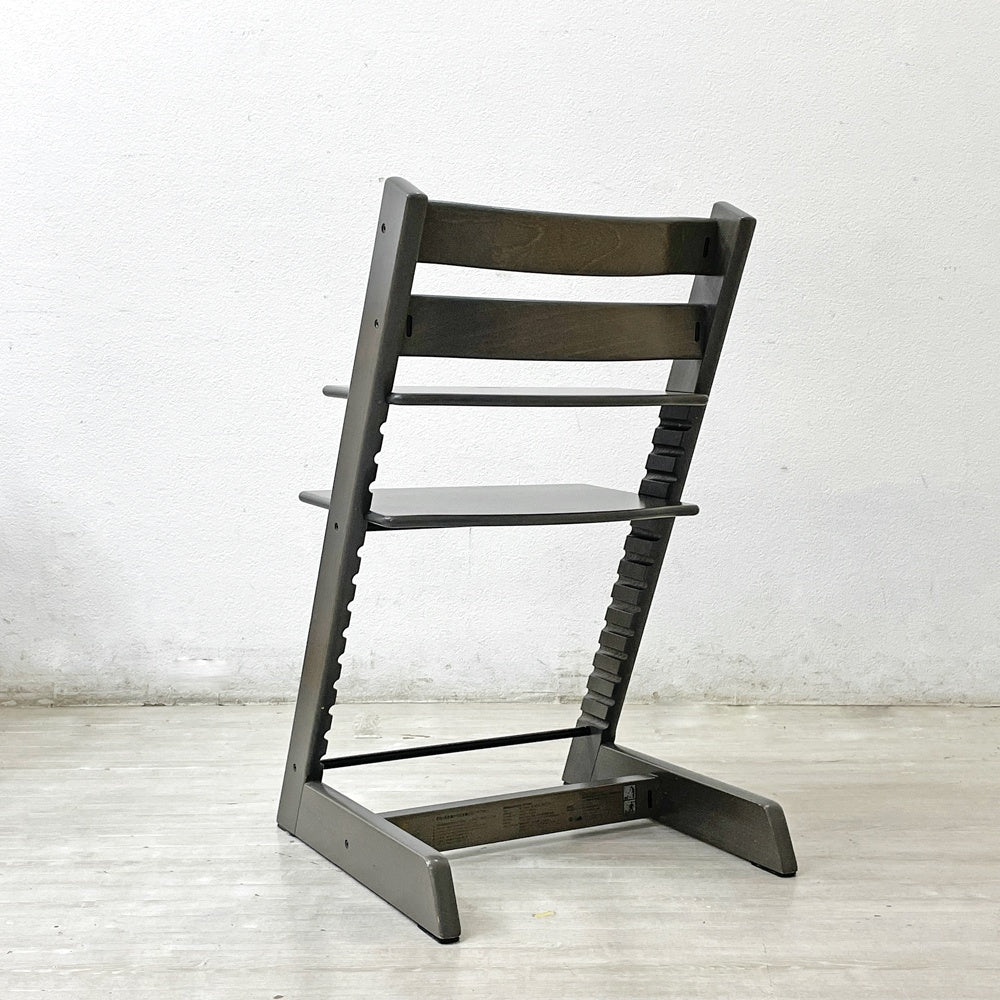 ストッケ STOKKE トリップトラップ TRIPP TRAPP ベビーチェア キッズチェア グレー S/N5～ ノルウェー 北欧家具 ●