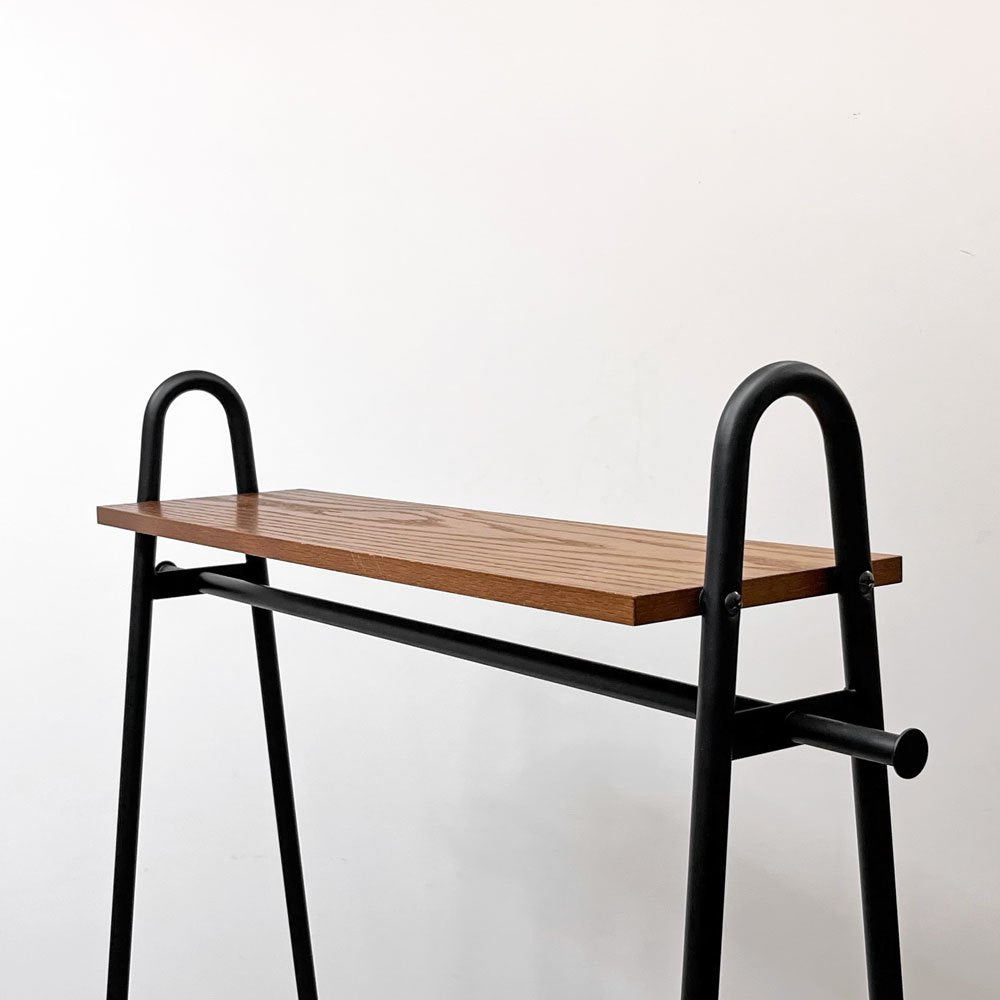 ニコアンド niko and… furniture & supply リビングテリトリー LIVING TERRITORY ハンガーラック オーク材 スチールフレーム インダストリアルデザイン 定価￥14,740- ●