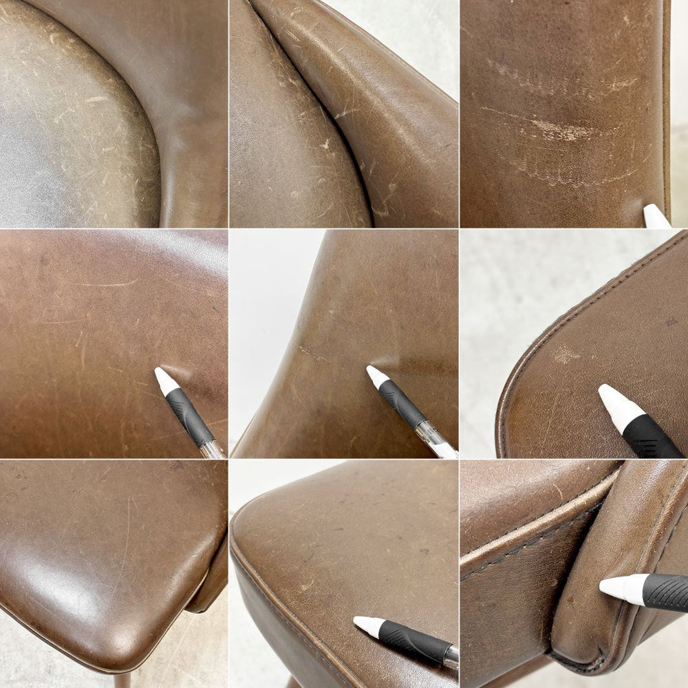ジャーナルスタンダードファニチャー journal standard Furniture j.s.F バワリー BOWERY ダイニングチェア レザー 定価￥40,700- ●