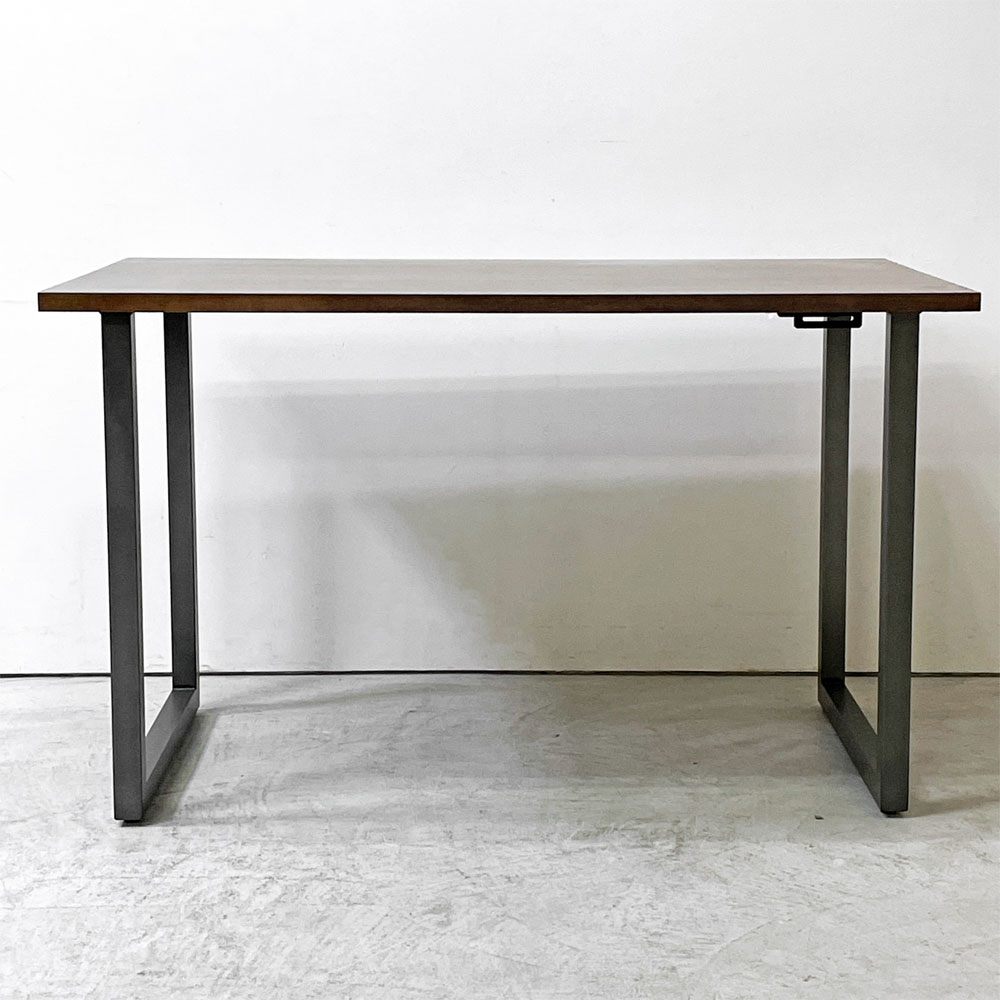 プレダクツ PREDUCTS フォレスト デスク Forest Desk W120cm ラバーウッド ダークブラウン スチールレッグ ラップトップトレイ×2枚付き ●