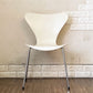 フリッツハンセン Fritz Hansen 3107 セブンチェア ダイニングチェア ラッカーホワイト アルネ・ヤコブセン デンマーク 北欧家具 定価￥81,180- A ◎