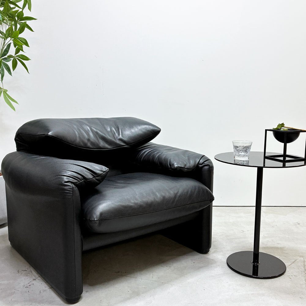 カッシーナイクスシー Cassina ixc マラルンガ MARALUNGA 675-1Pソファ 本革 ヴィコ・マジストレッティ 定価約￥1,144,000- ●