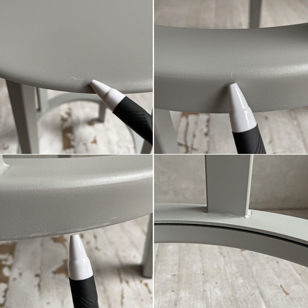 ヘイ HAY リボルバー バースツール ロー REVOLVER BAR STOOL LOW H65cm スカイグレー 回転式座面 レオン・ランズメイヤー デンマーク A ♪