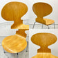 フリッツハンセン Fritz Hansen アントチェア 4本脚 ナチュラルビーチ ラッカー アルネ・ヤコブセン 北欧家具 I ●