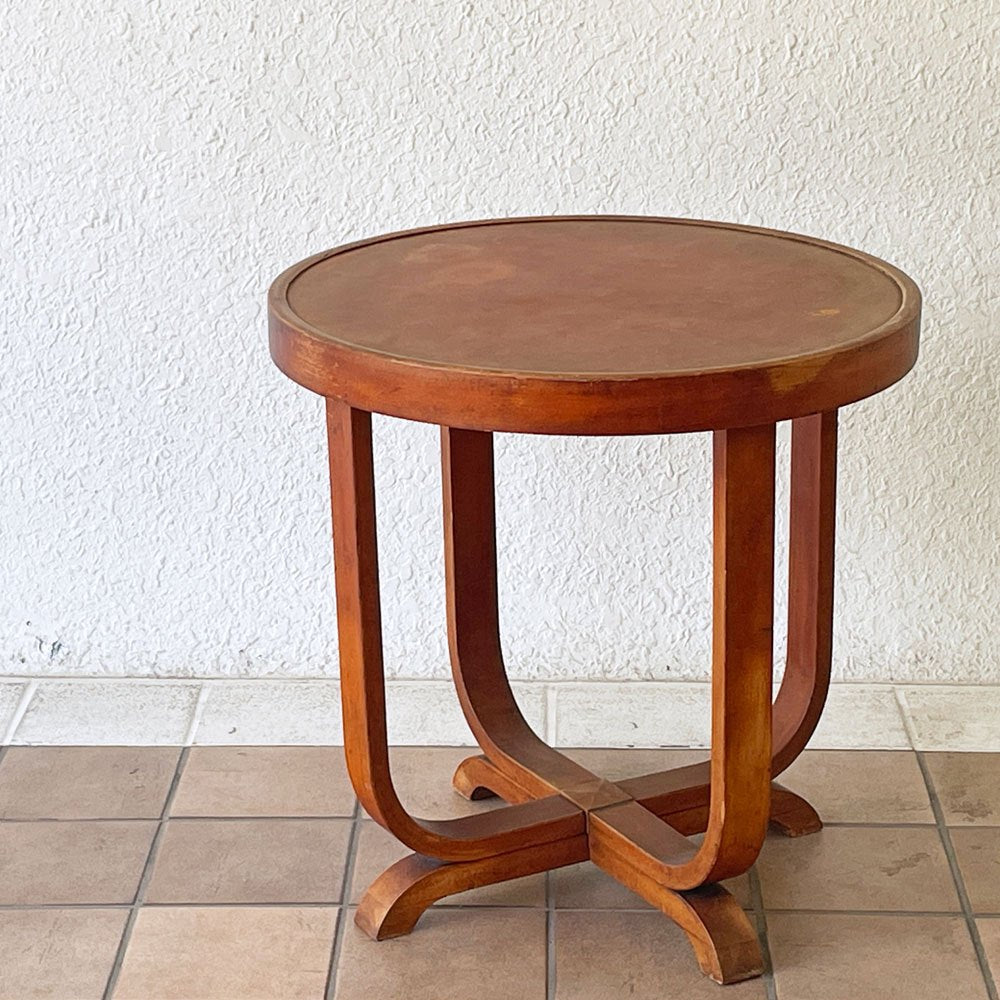 ジャパンビンテージ Japan Vintage サイドテーブル 丸型 ラウンド Φ60.5cm ◇