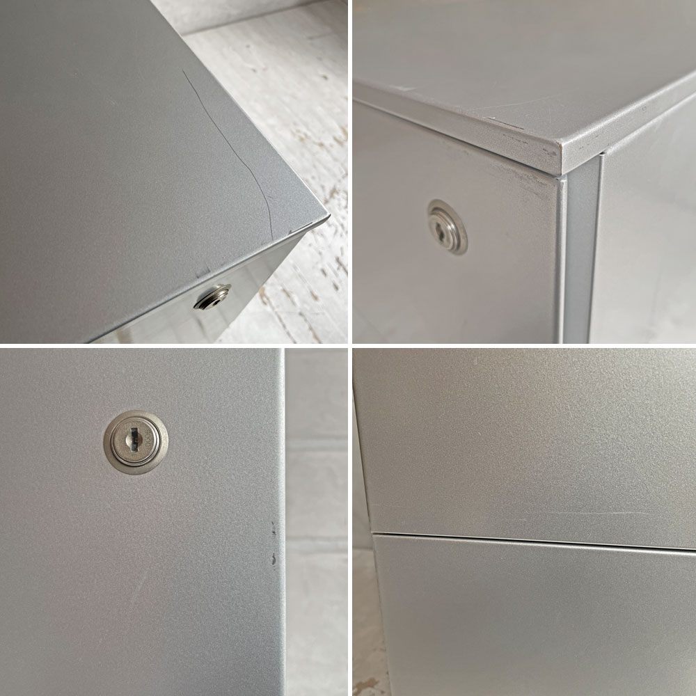 カッシーナ Cassina ixc. AFドロワー AF DRAWER デスクキャビネット ワゴン 鍵付き トレー付属 キャスターロック機能付き イタリア ミニマルデザイン A ♪