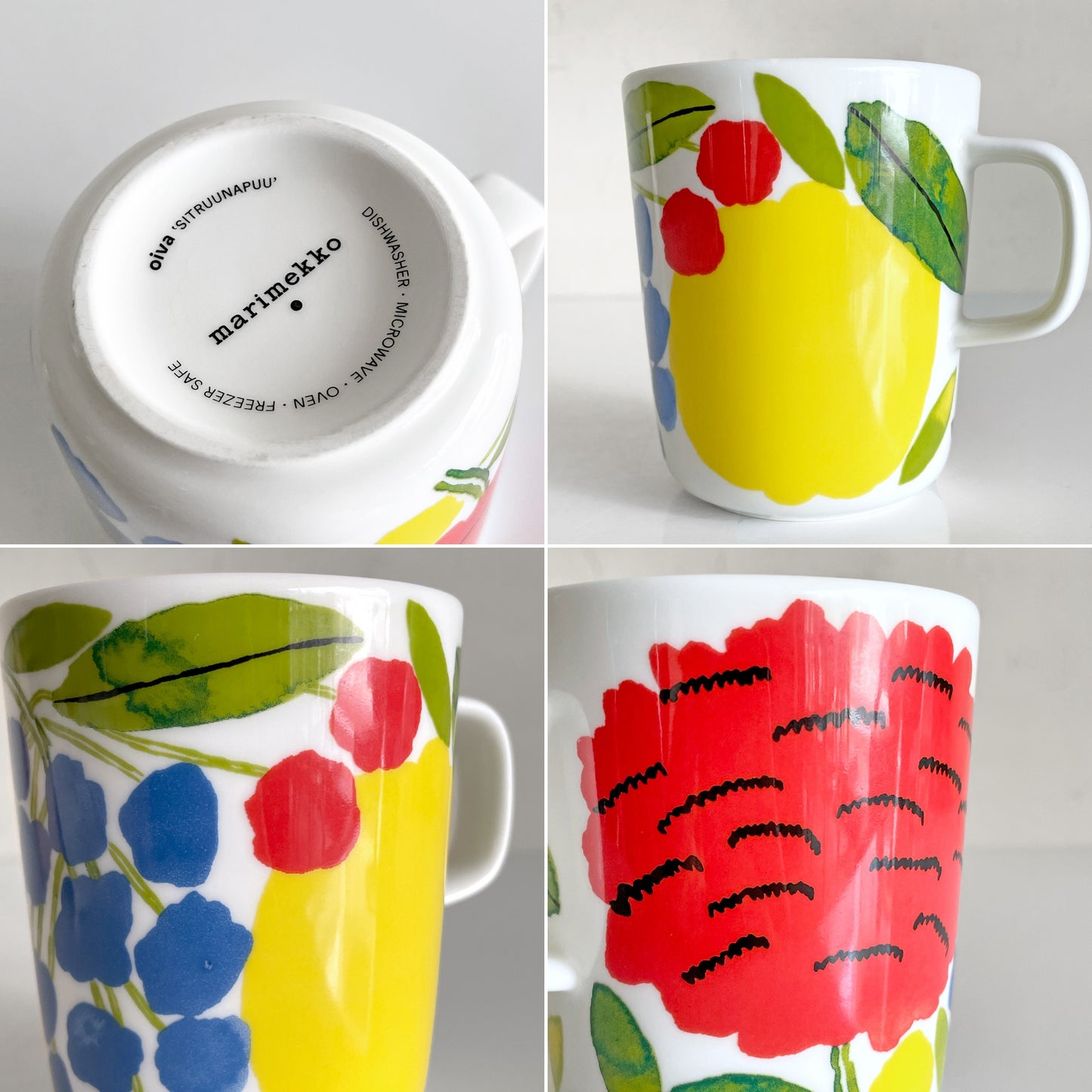 マリメッコ marimekko シトルーナプー SITRUUNAPUU マグカップ Aino-Maija Metsola アイノ=マイヤ・メッツォラ 北欧食器 廃番 ■