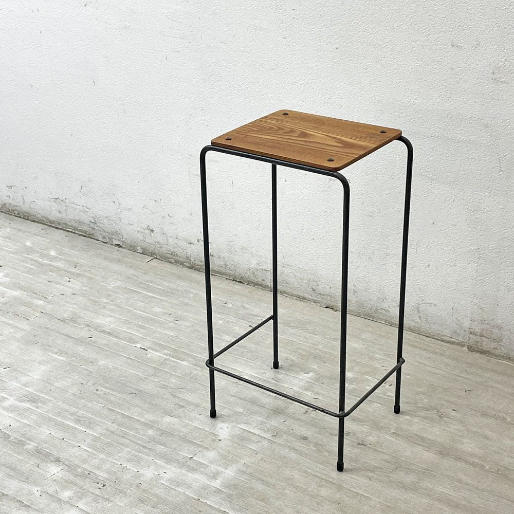 アデペシュ a.depeche ソコフスクールスハイツール socph school high stool スチール×アッシュ材 インダストリアル 定価16,280円 ●
