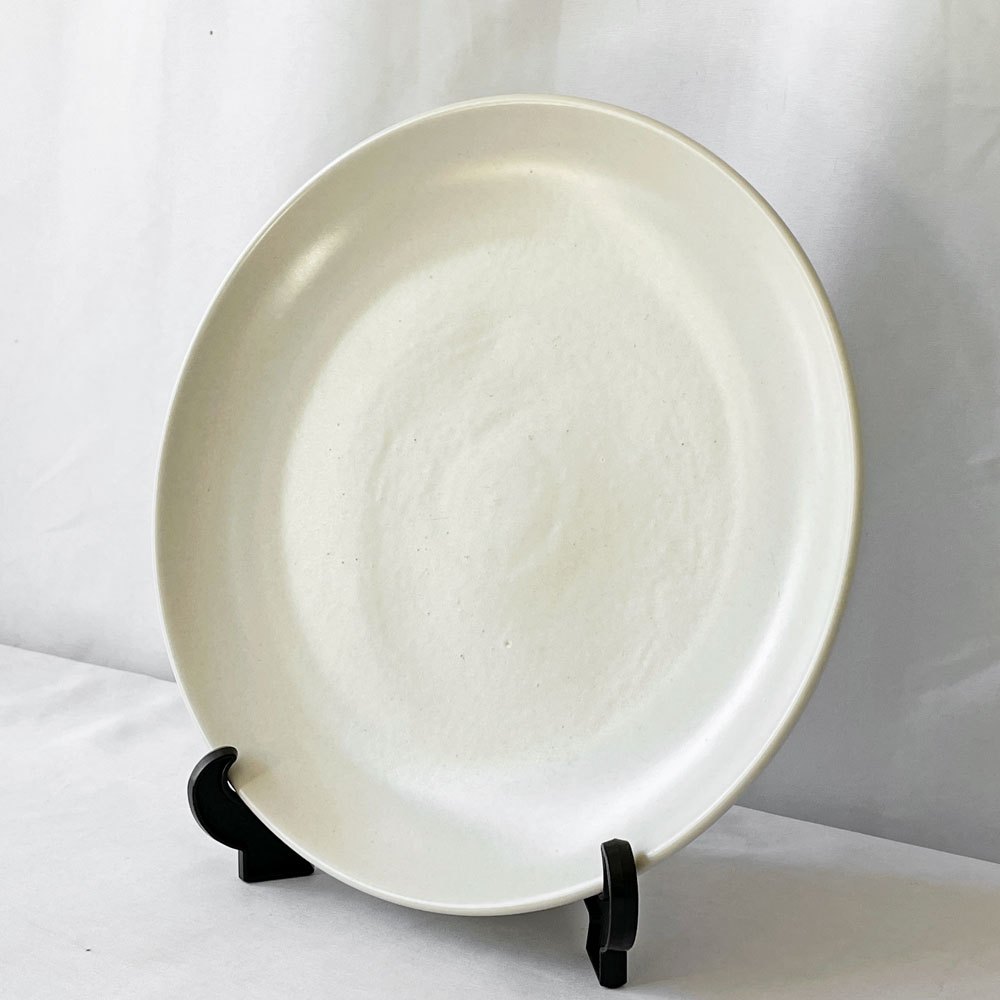 ヒースセラミックス HEATH CERAMICS ディナープレート ホワイト Φ27cm 陶器 アメリカ シンプルデザイン A ◇