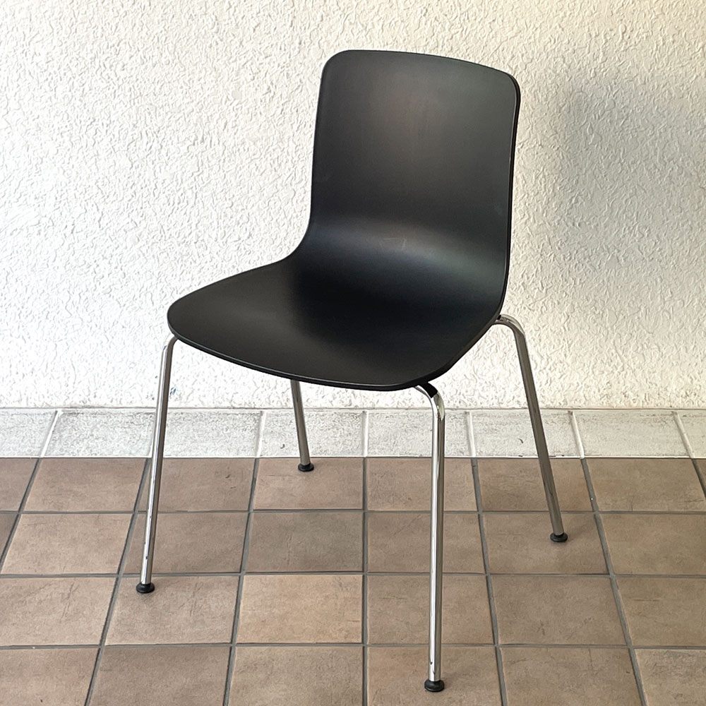 ヴィトラ vitra ハルチューブ HAL Tube サイドチェア ダイニングチェア スタッカブル ブラック ジャスパー・モリソン C ◇