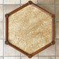アクメファニチャー ACME Furniture ブルックス BROOKS ヘキサゴンテーブル HEXAGON TABLE リノリウムトップ サイドテーブル H40cm ベージュ オーク材 ビンテージスタイル ◇