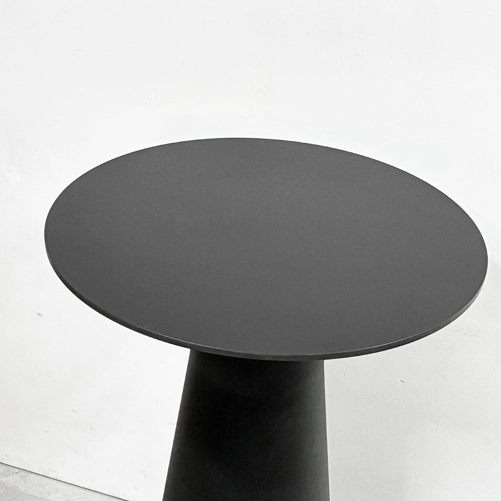 アンドリューワールド Andreu World リバーステーブル REVERSE カフェテーブル ラミネート天板 ブラックベース ラウンド Φ60cm モダンデザイン ●