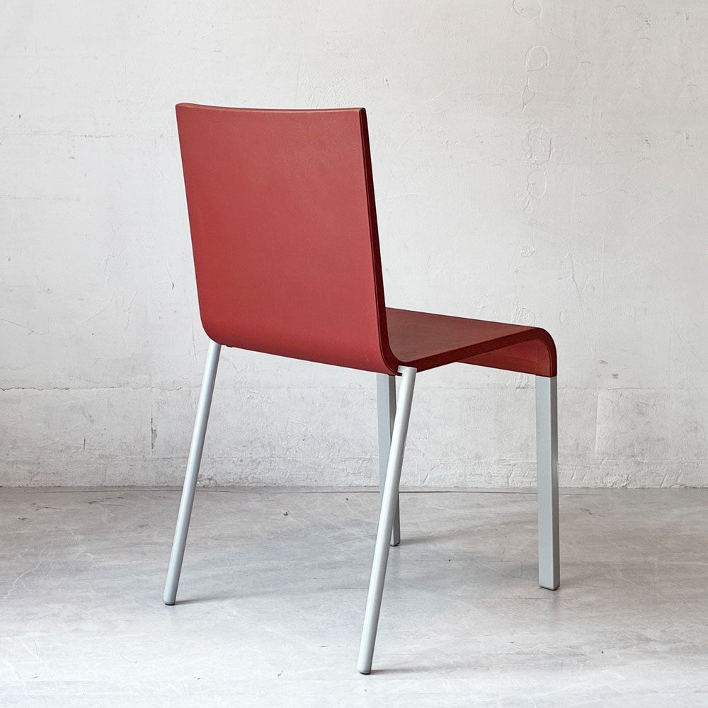 ヴィトラ vitra. ゼロスリー .03 ダイニングチェア スタッキングチェア マールテン・ヴァン・セーヴェレン Maarten Van Severen レッド B ★