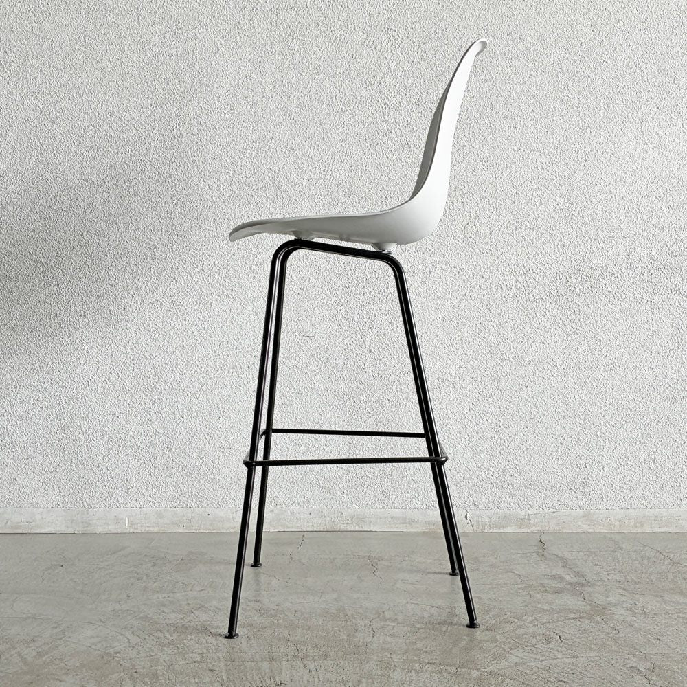 ハーマンミラー Herman Miller イームズ シェルスツール バーハイトスツール ホワイト H115.5cm ポリプロピレン製 イームズ ミッドセンチュリー A 〓