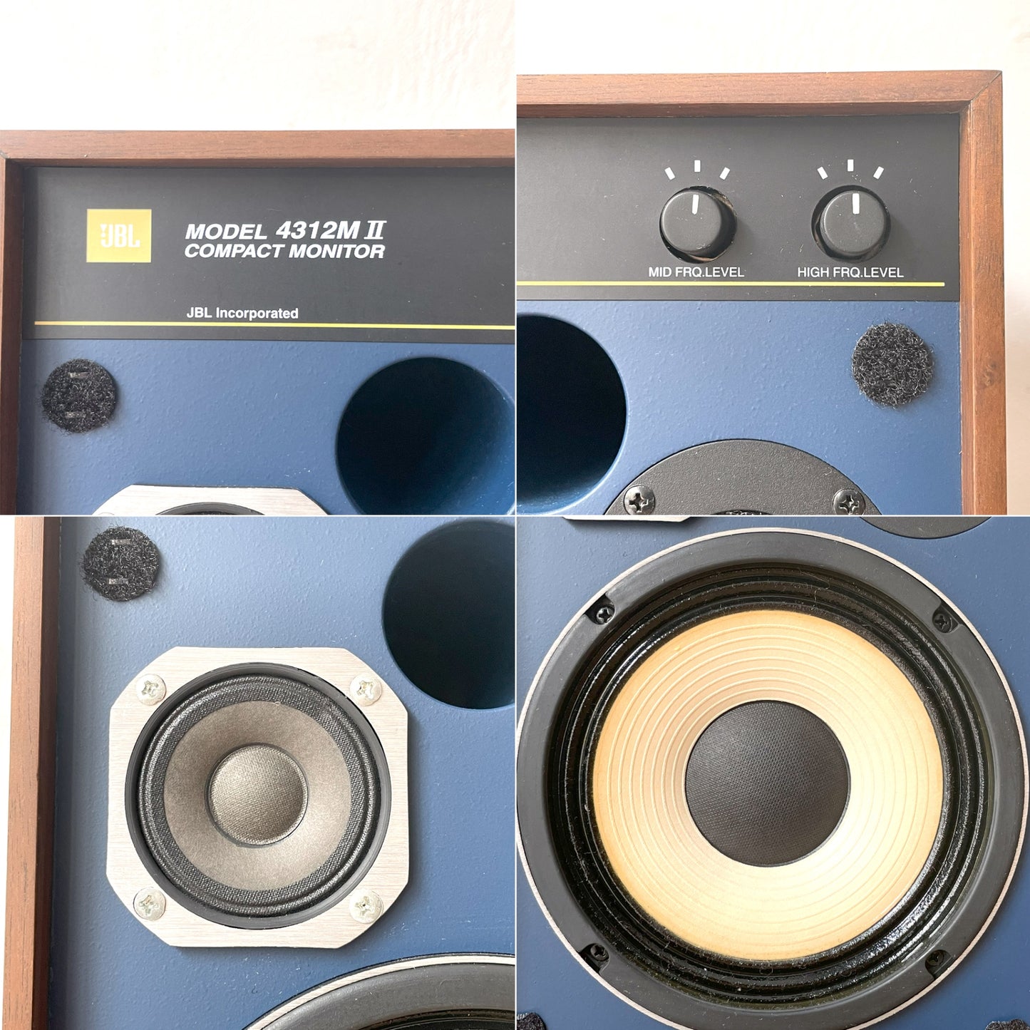 ジェービーエル JBL 4312MⅡWX (4312エムツー) ブックシェルフスピーカー 連番ペア コンパクトモニタースピーカー 美品 ★