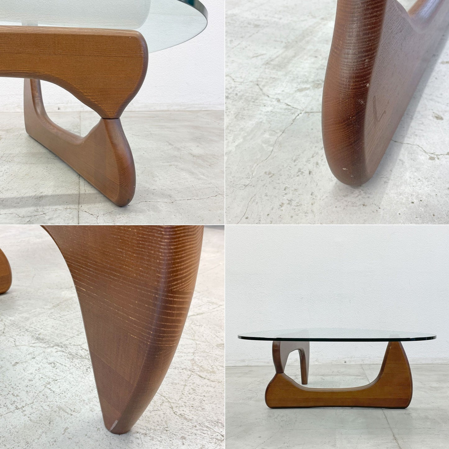 イサムノグチ Isamu Noguchi コーヒーテーブル Coffee Table リプロダクト品 ガラス天板厚1.5mm 名作 デザイナーズ家具 〓