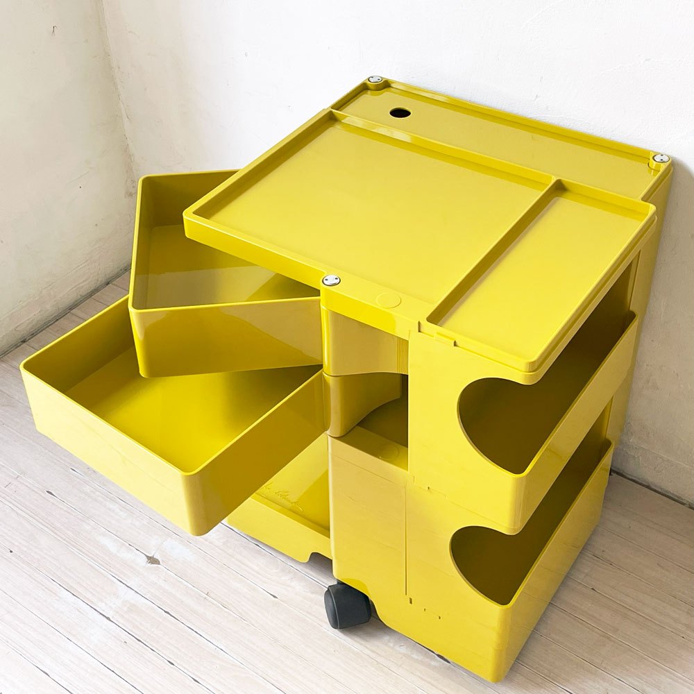 ビーライン B-LINE ボビーワゴン BOBY WAGON 2段2トレー ハニー ジョエ・コロンボ メトロクス MoMA イタリア 美品 定価￥66,000- ★
