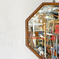 三越ブルージュ Brugge 八角形 ウォールミラー Octagon Wall Mirror英国カントリースタイル ナラ無垢材 楢 オーク材 壁掛け鏡  ★