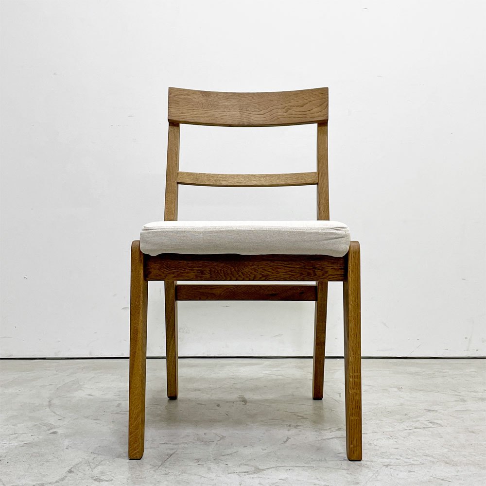 ウニコ unico アディ ADDAY ダイニングチェア オーク材 オイル仕上げ ベージュ ファブリック カバーリング A ●