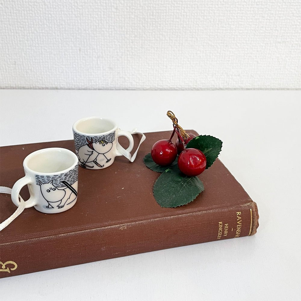 アラビア ARABIA ムーミン MOOMIN パパ & リトルミー ミニマグ・オーナメント 2012年限定品 フィンランド 北欧雑貨 ◎