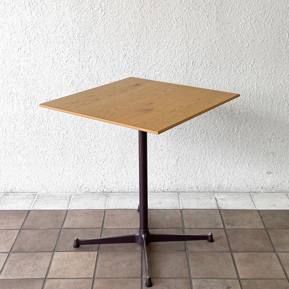 コッコレ coccole スクエアテーブル SQUARE TABLE カフェテーブル オーク材 ｗ60cm インダストリアルデザイン 定価￥51,700-◇