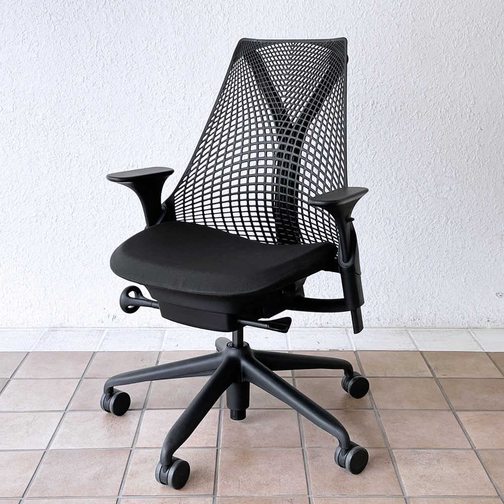 ハーマンミラー Herman Miller セイルチェア SAYL Chair デスクチェア イヴ・ベアール ブラック ◇