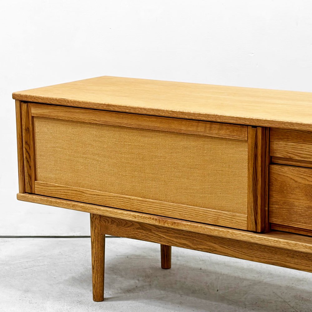 モモナチュラル MOMO Natural ベント VENT SIDE BOARD W150cm サイドボード AVボード オーク材 ハイレッグ仕様 ナチュラルスタイル 定価￥89,500- ●