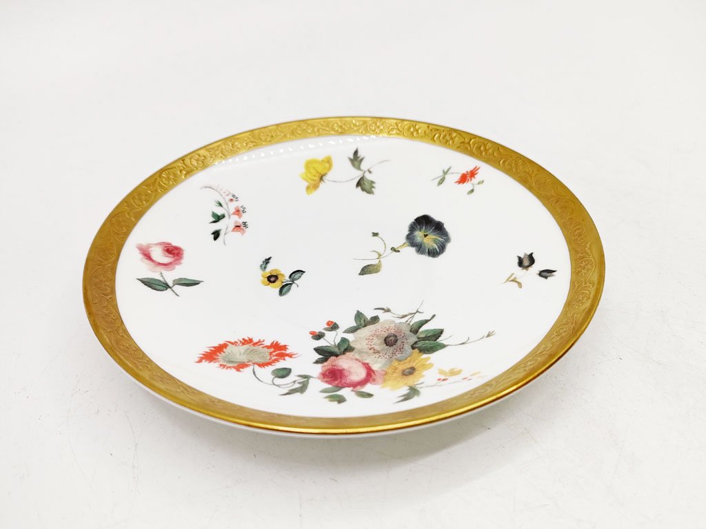 ウェッジウッド WEDGWOOD フローラルゴールド FLORAL GOLD カップ＆ソーサー 英国 A ●