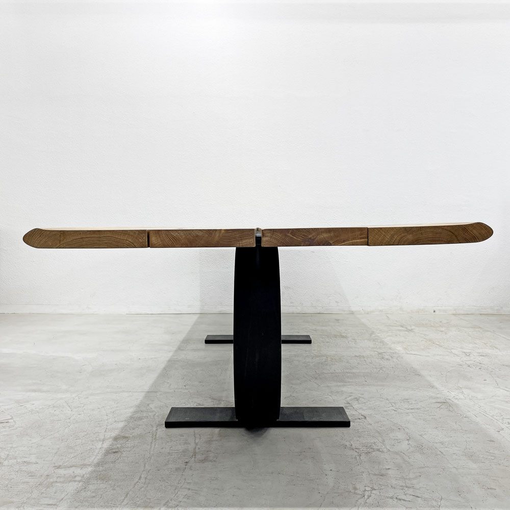 カッシーナ イクスシー Cassina ixc. 方・円 ホウエン HO-EN ダイニングテーブル フレンチオーク無垢材 スチールレッグ W300cm 戸沢忠蔵 廃番 〓