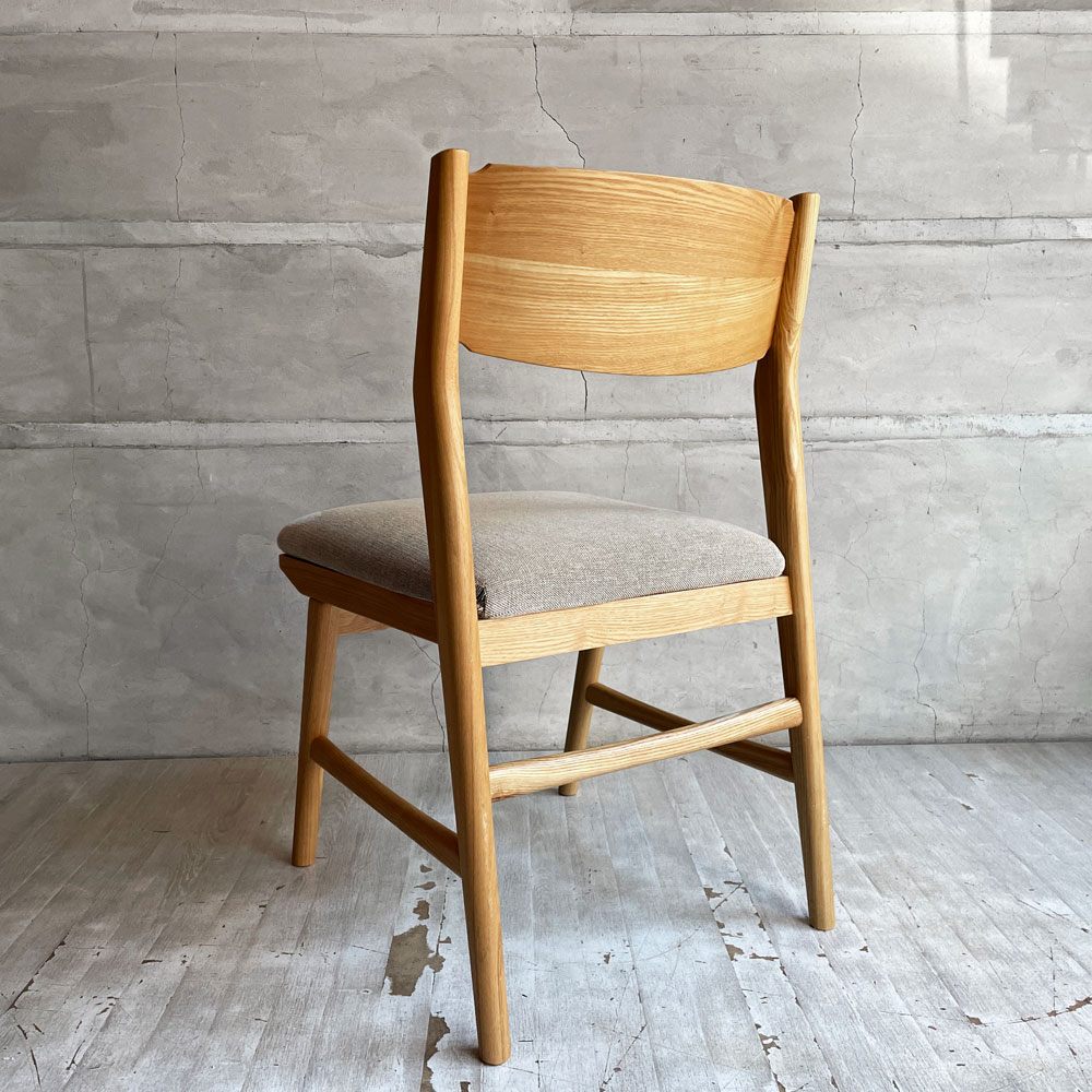 ウニコ unico シグネ SIGNE ダイニングチェア アッシュ材 グレーファブリック ナチュラル 北欧スタイル ♪