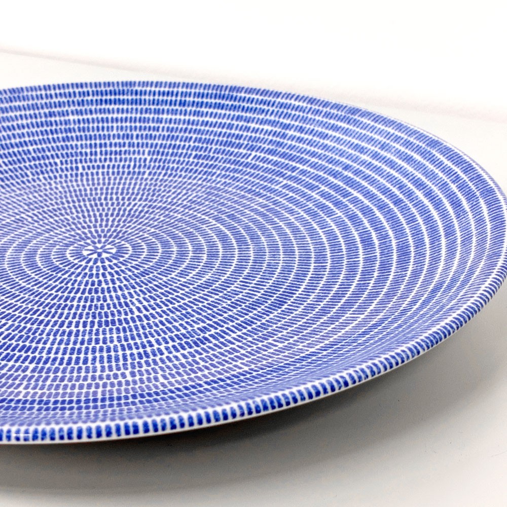 アラビア ARABIA 24h アベック Avec プレート 26cm ブルー 旧ロゴ ビンテージ 北欧食器 C ◎