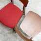 フランフラン Francfranc コムンチェア COMUN CHAIR ダイニングチェア アッシュ材 ファブリックシート レッドカラー 北欧スタイル 廃番 ●