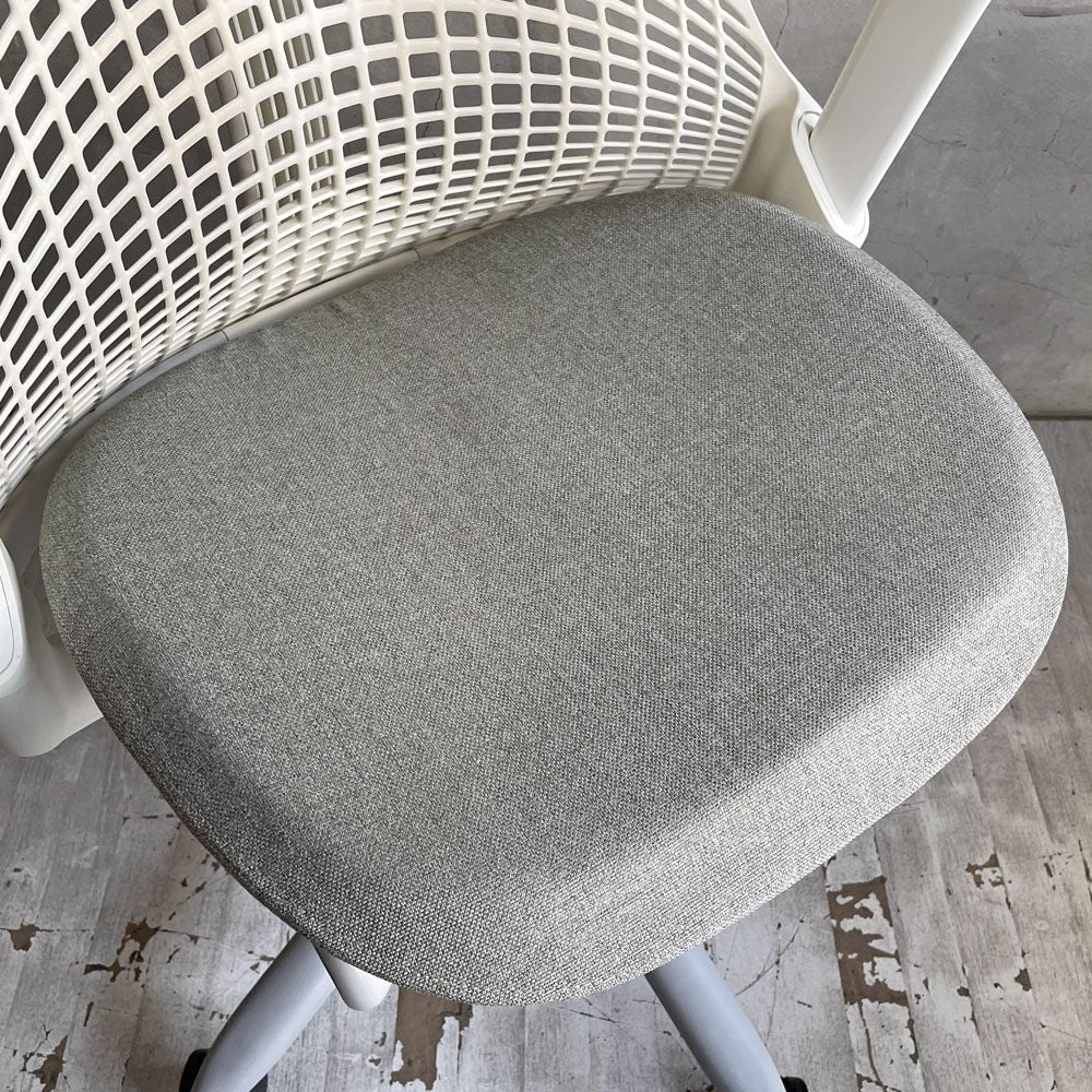 ハーマンミラー HermanMiller セイルチェア SAYL Chair デスクチェア オフィスチェア アジャスタブルアーム ホワイト イヴ・ベアール 2021年製 ♪