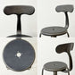 フェールトラヴァイユ FER TRAVAIL ニコルチェア NICOLLE Chair SH45cm ダイニングチェア スチール マットクリア仕上げ 別注モデル レザーパッド付 ブラック インダストリアル フランス ●